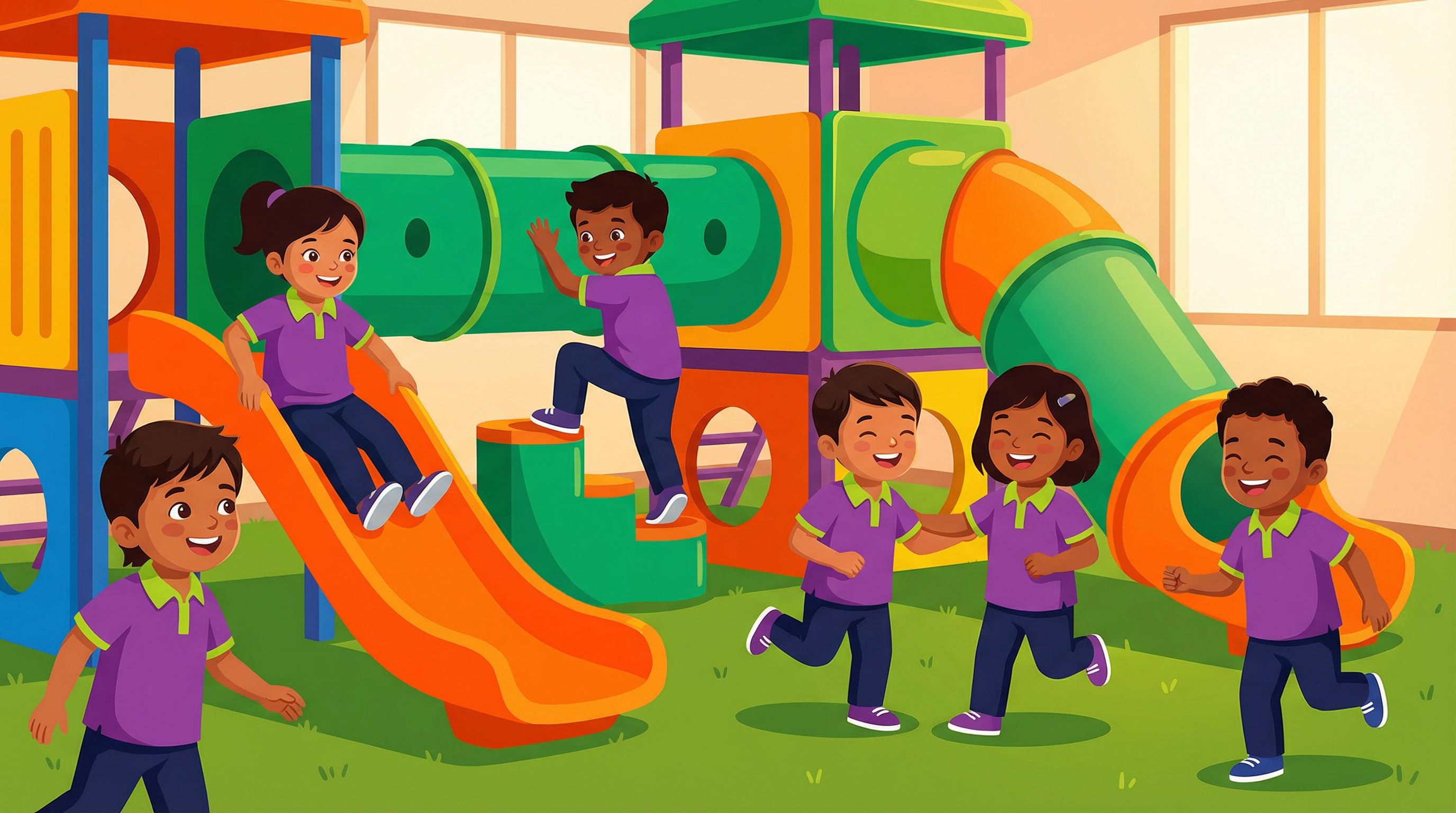 Children playing at Ankuram Preschool